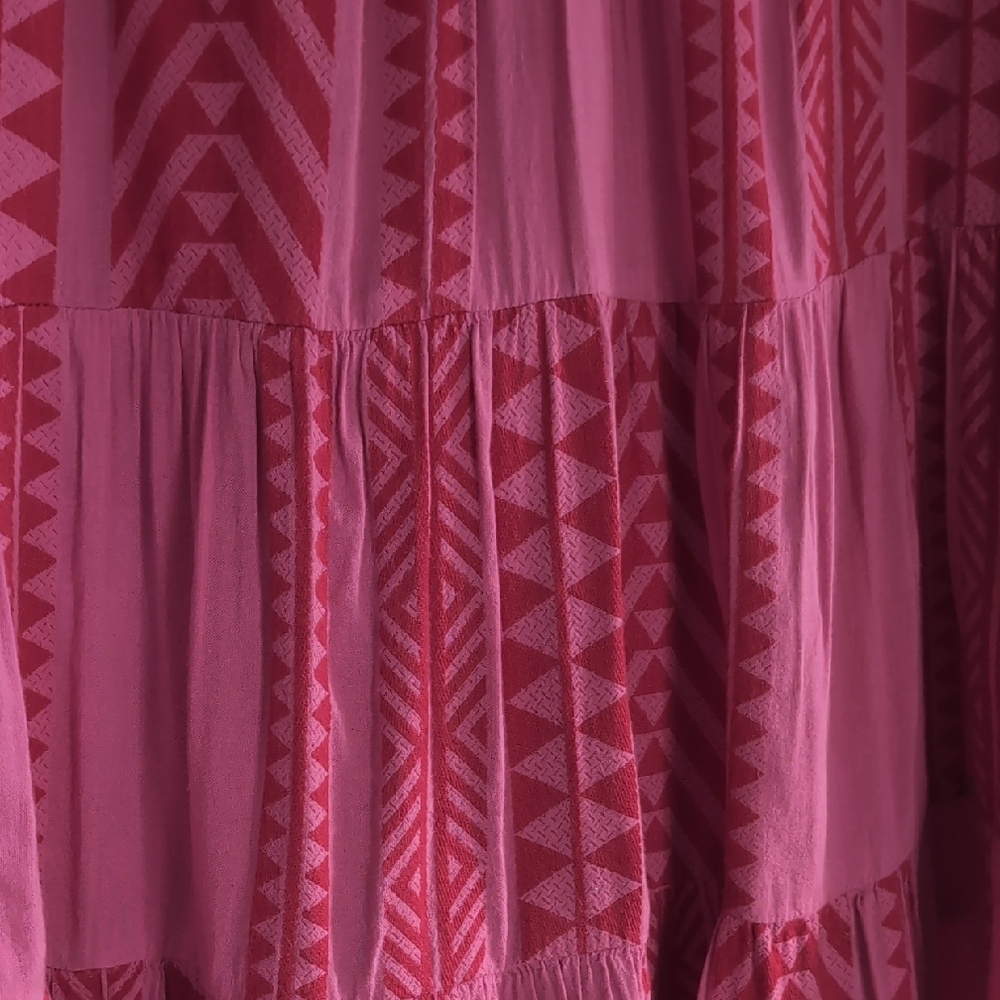 Pink Geometric Pattern Dress - Picture 7 of 12